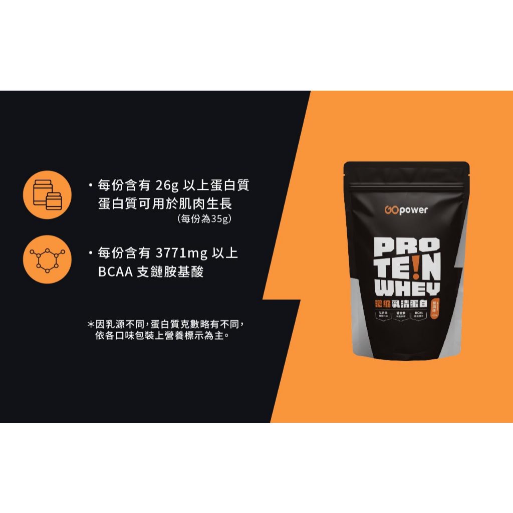 【果果能量】多口味低脂濃縮乳清蛋白飲 500g/袋 Whey Protein