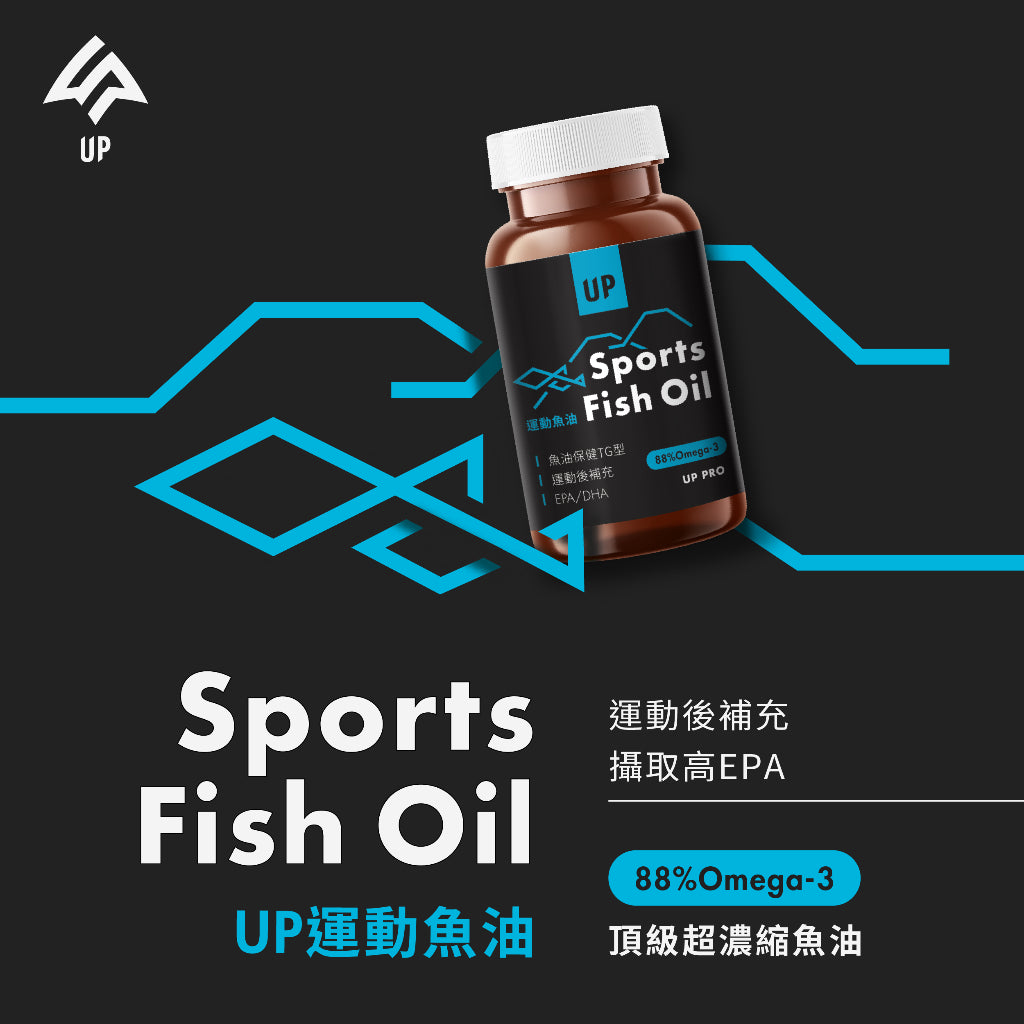 【UP 向上運動】運動魚油 60顆/罐 高吸收率 運動愛好者 一般保健者