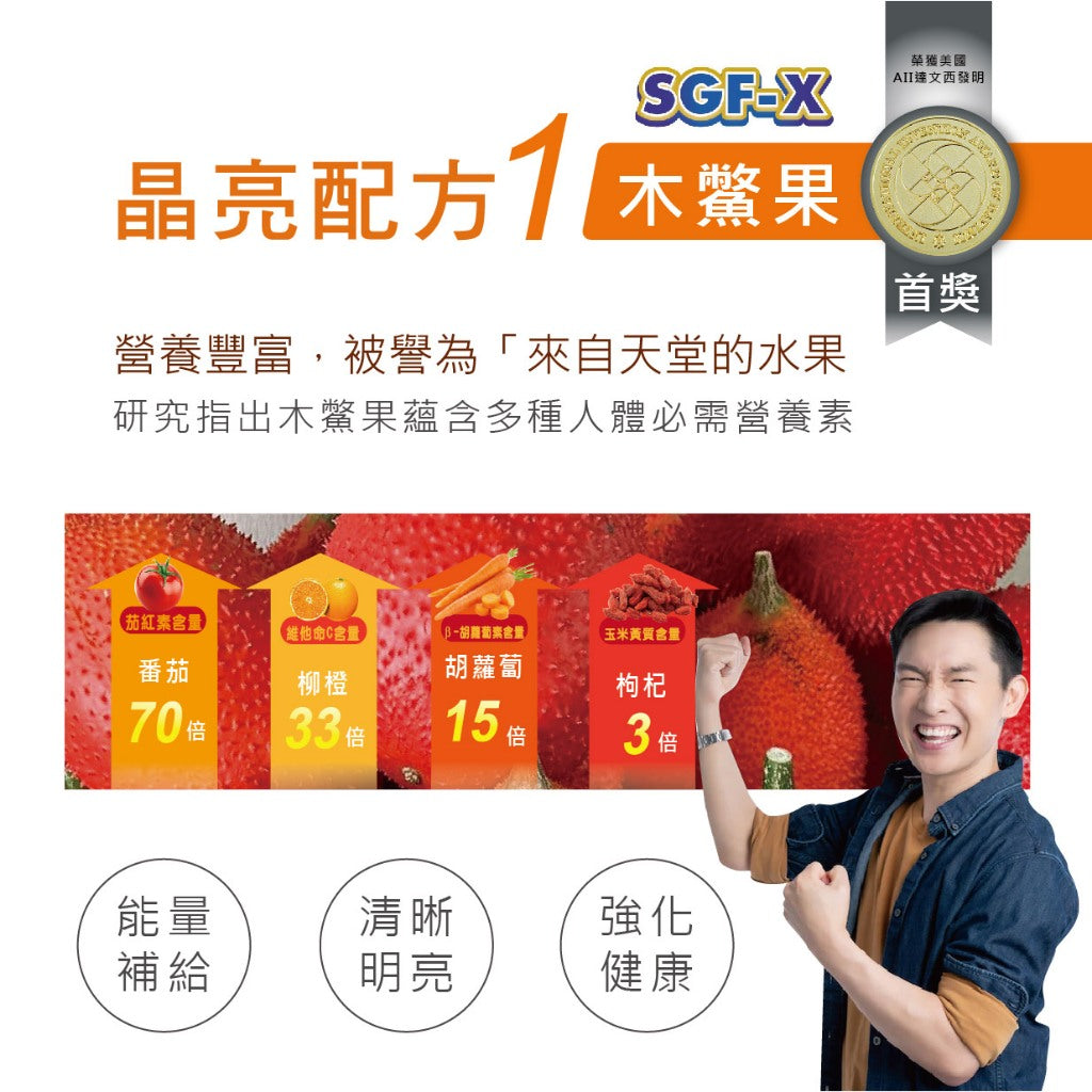 【MedBIO美百優】葉黃素+木鱉果+蝦紅素膠囊 30粒/包