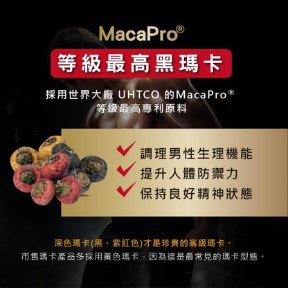 【MedBIO美百優】黑瑪卡戰力加強膠囊 30粒/包 增強體力與耐力 提升男性機能