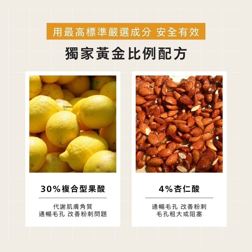 【BFFECT】30%煥膚瓶-30%果酸+4%杏仁酸 30ml/盒