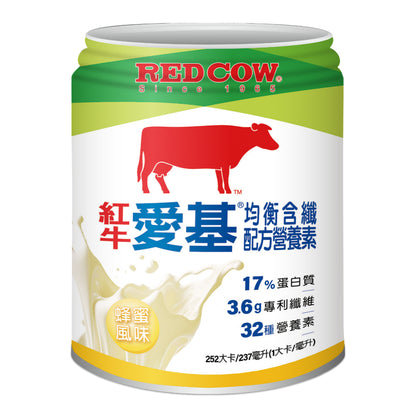 【紅牛】箱購賣場24罐愛基 均衡含纖草莓蜂蜜腎臟病洗腎後含鉻配方均衡配方原味無糖熱帶水果