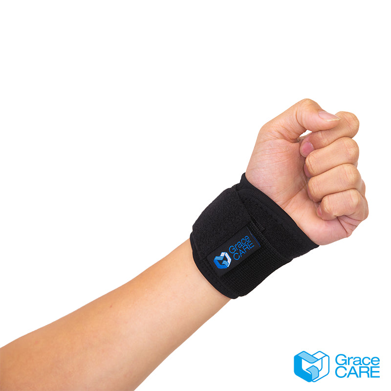【Grace CARE】竹炭護具護腕 套指型/加強型 1入/盒 台灣製造 雙手適用 舒適透氣 運動護具