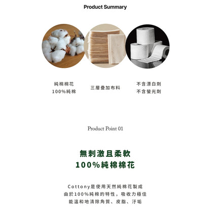 【Ricorso】Cottony高級天然棉墊 70片/盒 狗貓專用 100%天然 韓國