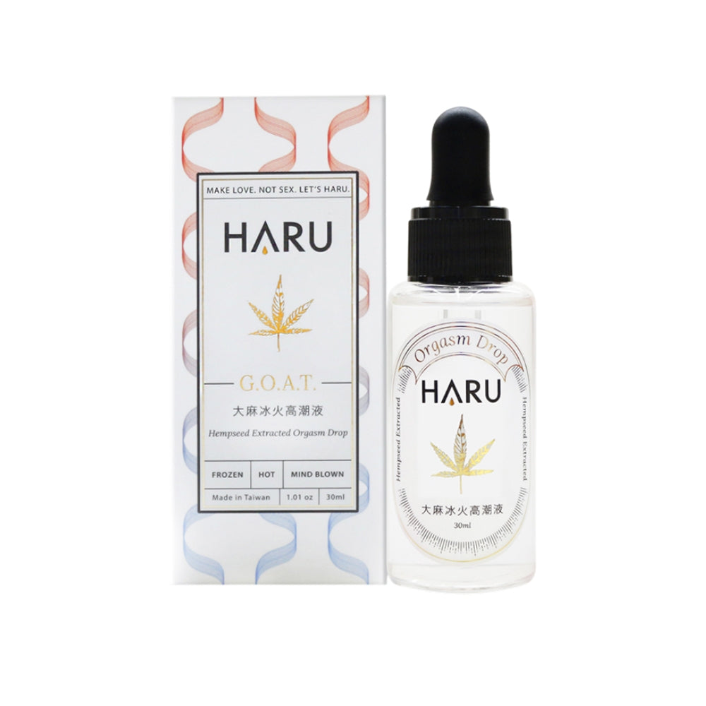 【HARU含春】G.O.A.T.大麻冰火高潮液 30ml/盒 大麻籽油 玻尿酸保濕 冰熱雙重感 水溶性