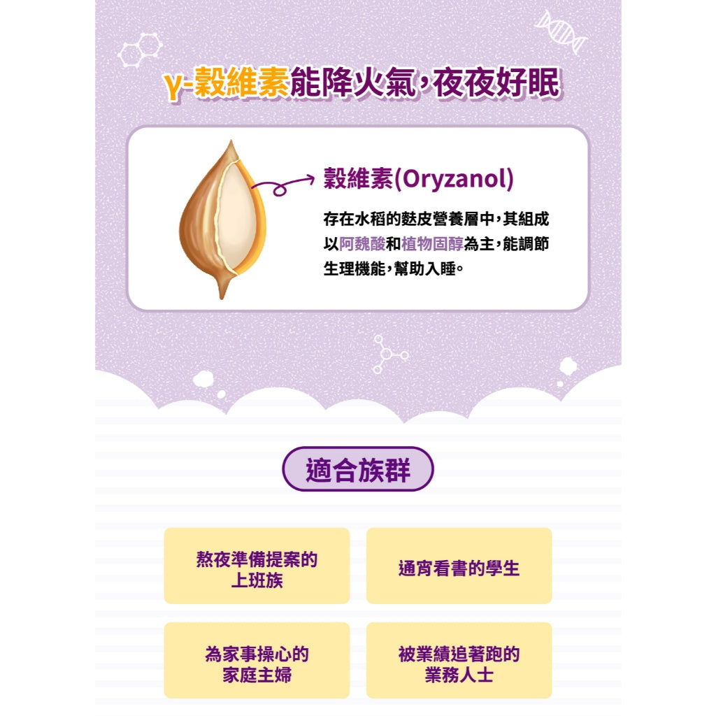 【三多】好入睡色胺酸+芝麻萃取物植物性膠囊 60粒/盒 幫助入睡 提升睡眠品質 植物膠囊配方 安心補給