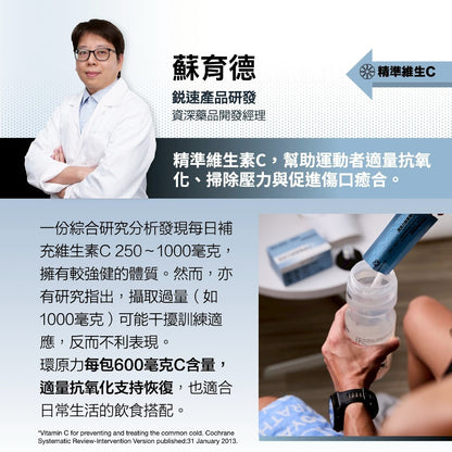 【RACE ON銳速】環原力酵素苺果C 14包/盒 運動補給 馬拉松 自行車 跑步 健身 低卡 莓果風味