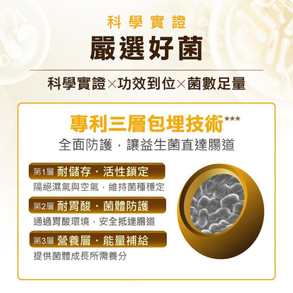 【HiQ中華海洋生技】褐益菌暢健雙重配方 30包/盒 褐藻醣膠 專利菌株 病後補給 HiQ益生菌