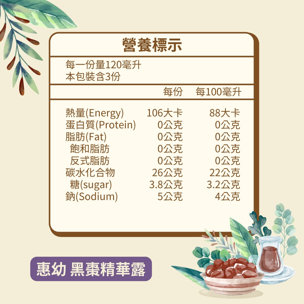 【惠幼】黑棗露系列 加纖無糖/高纖醋飲/黑棗精華露 果露飲 惠幼黑棗精華 嬰幼兒排便順暢