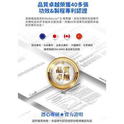 【百醫生技】酵母β-葡聚醣膠囊 60顆/盒 美國Wellmune專利 素食可食 調整體質 提升保護力