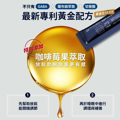【GA黃金甲】｜睿｜GABA睿智膏 30條/盒 高濃度GABA添加 專注力加倍 幫助放鬆 打造靈敏反應