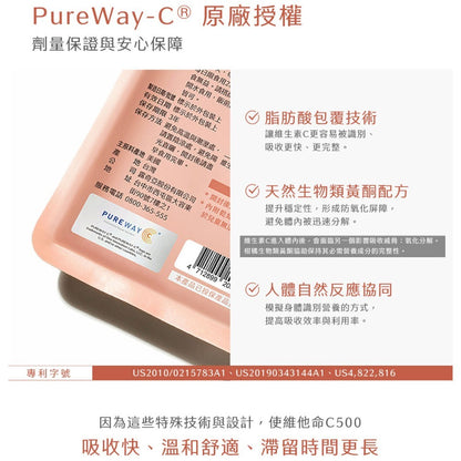 【Ruijia露奇亞】維他命C500 30粒/包 高單位維他命C 脂質體C 柑橘類黃酮 素食膠囊 養顏美容