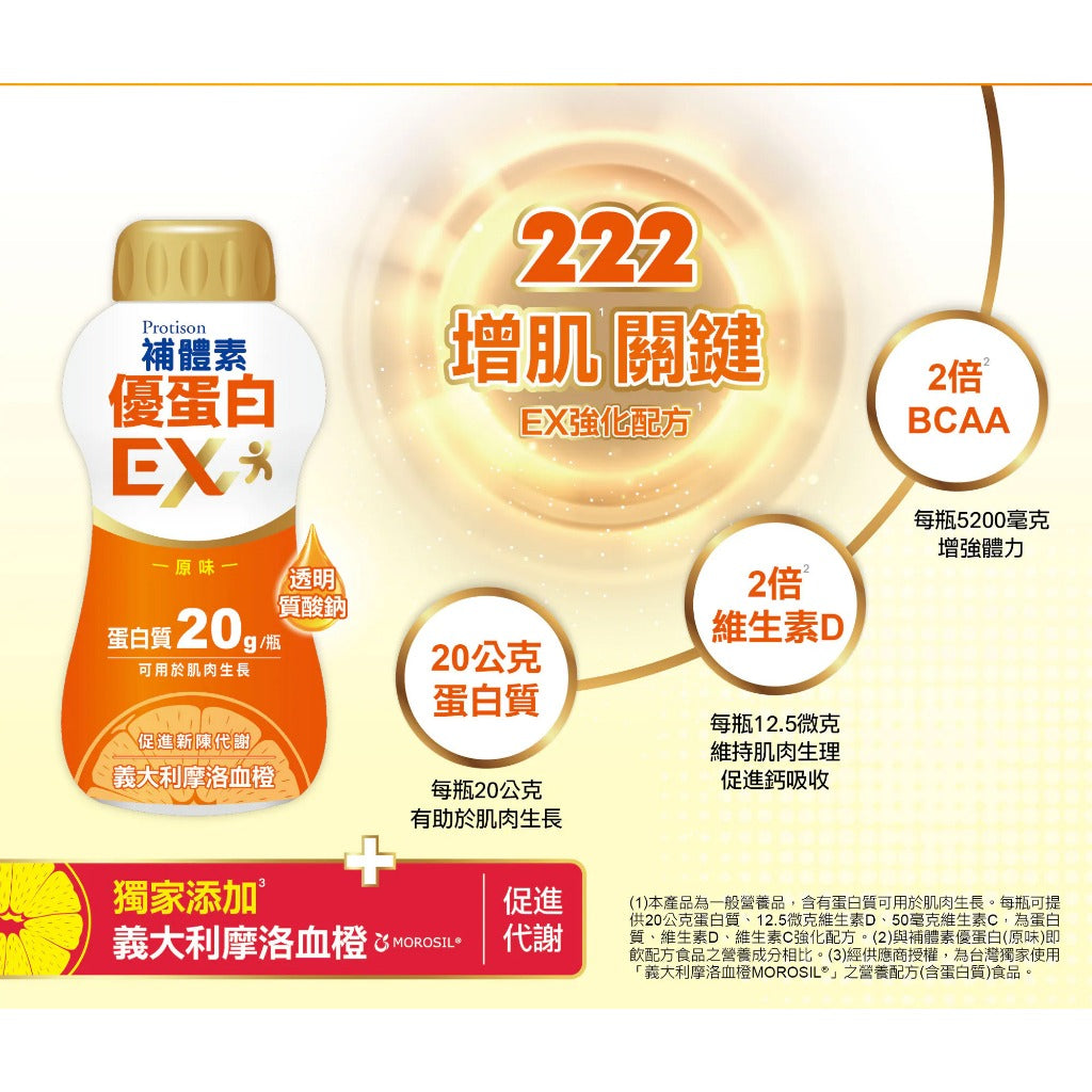 【補體素】優蛋白EX(原味) 237mlx24罐 箱購免運 補體素優蛋白 無乳糖 無膽固醇 低鈉 奶素可