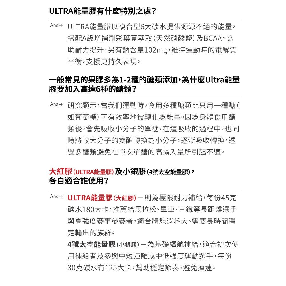 【GA黃金甲】｜GA GEL｜Ultra能量膠 10包/盒 慢碳配方 BCAA 4大電解質 運動補給 馬拉松