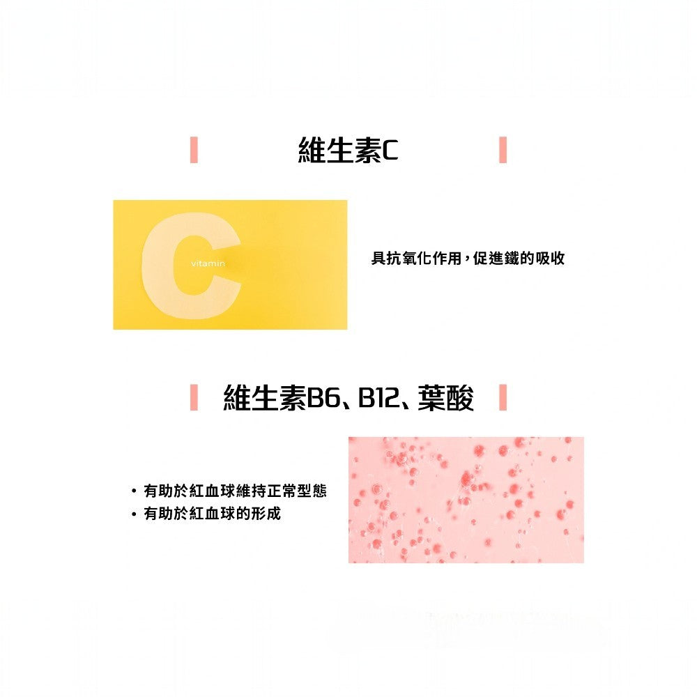 【Betery】血橙+鐵複方膠囊 60顆/袋 運動表現 營養補給 紅潤好氣色 血橙複合萃取 甘胺酸亞鐵