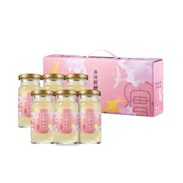 【8more】燕窩鮮燉銀耳-低糖 6瓶/盒 頂級官燕 鮮採白木耳 紅棗萃取 養顏美容 華陀扶元堂聯名