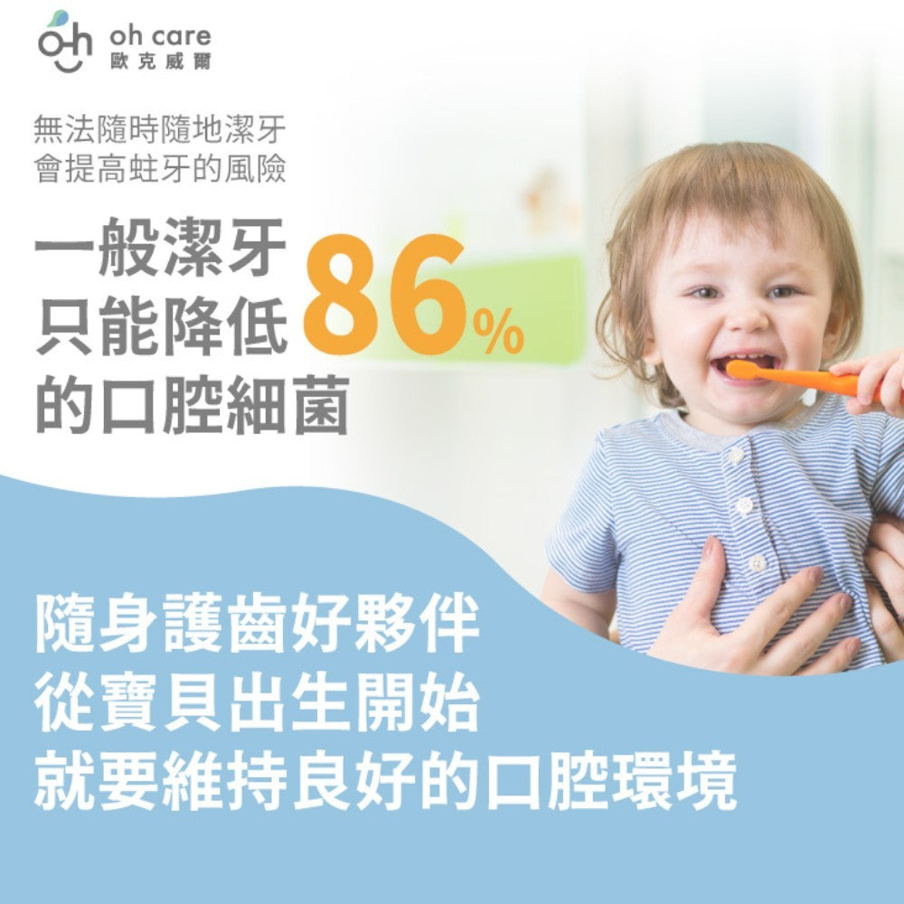 【oh care 歐克威爾】兒童護齒噴霧 20ml/瓶 食品級配方 溫和不嗆辣 口腔保養 抗菌胜肽 飯後清潔