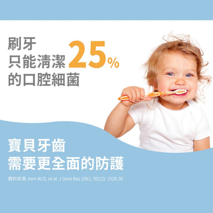 【oh care 歐克威爾】兒童漱口水 350ml/瓶 0歲適用 溫和不嗆辣 抗菌胜肽 兒童潔牙 台灣製造
