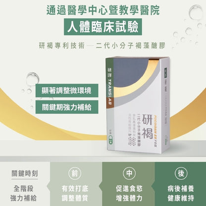 【研譯】研褐二代小分子褐藻醣膠膠囊 60顆/盒 調整體質 促進食慾 病後調養