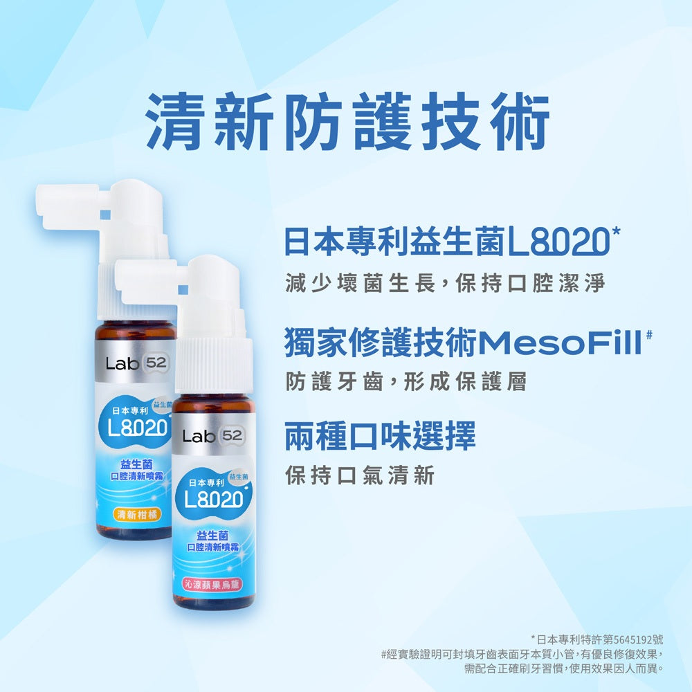 【齒妍堂】L8020益生菌口腔清新噴霧 20ml 沁涼蘋果烏龍 清新柑橘 強健牙齦 口氣清新