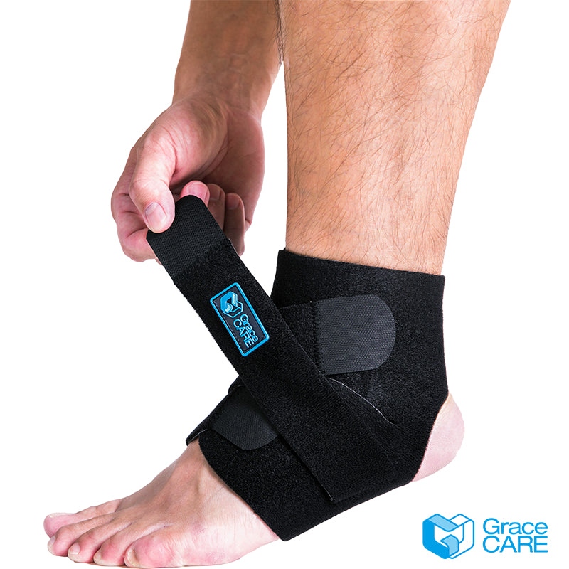 【Grace CARE】竹炭護具護踝 加強型/輕薄型 台灣製造 八字纏繞 穩固包覆 舒適服貼