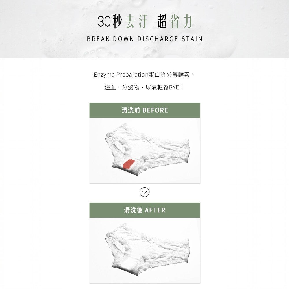 【HH草本新淨界】女性私密衣物抗菌手洗精 200ml/瓶 清新花園 白麝香 寶貝粉香 解決污漬 護手保濕
