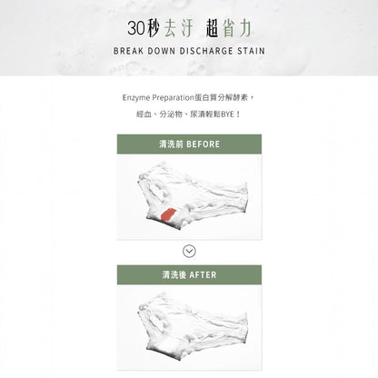 【HH草本新淨界】女性私密衣物抗菌手洗精 200ml/瓶 清新花園 白麝香 寶貝粉香 解決污漬 護手保濕