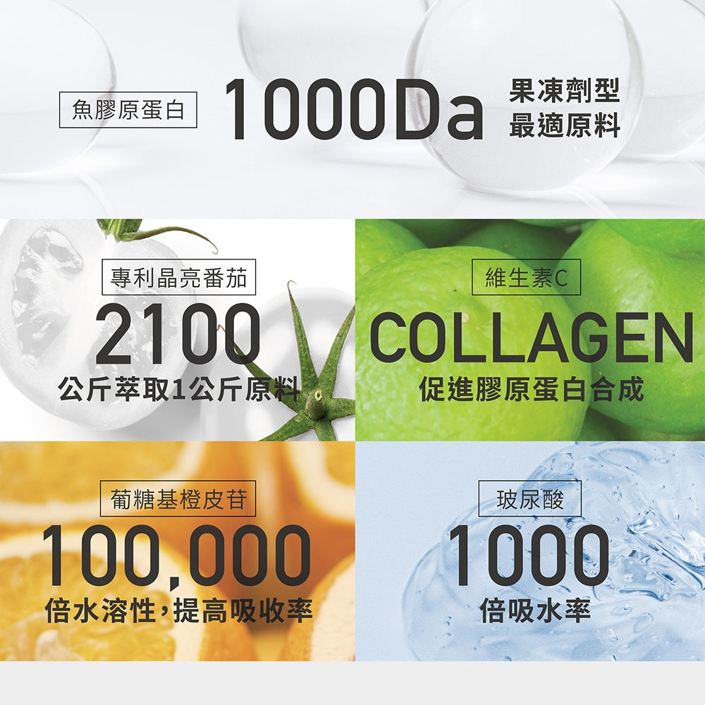 【GA黃金甲】｜全潤｜冰晶膠原凍 32條/盒 魚膠原蛋白 穀胱甘肽 荔枝風味 晚安保養 美妍凍飲 台灣製造