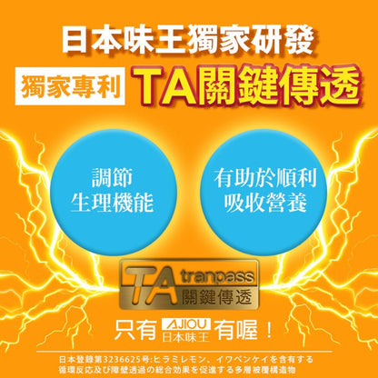 【日本味王】沛他麗命EX膜衣錠 30粒/盒 高單位B群 B1誘導體 TTFD 紅景天 牛磺酸 增強體力