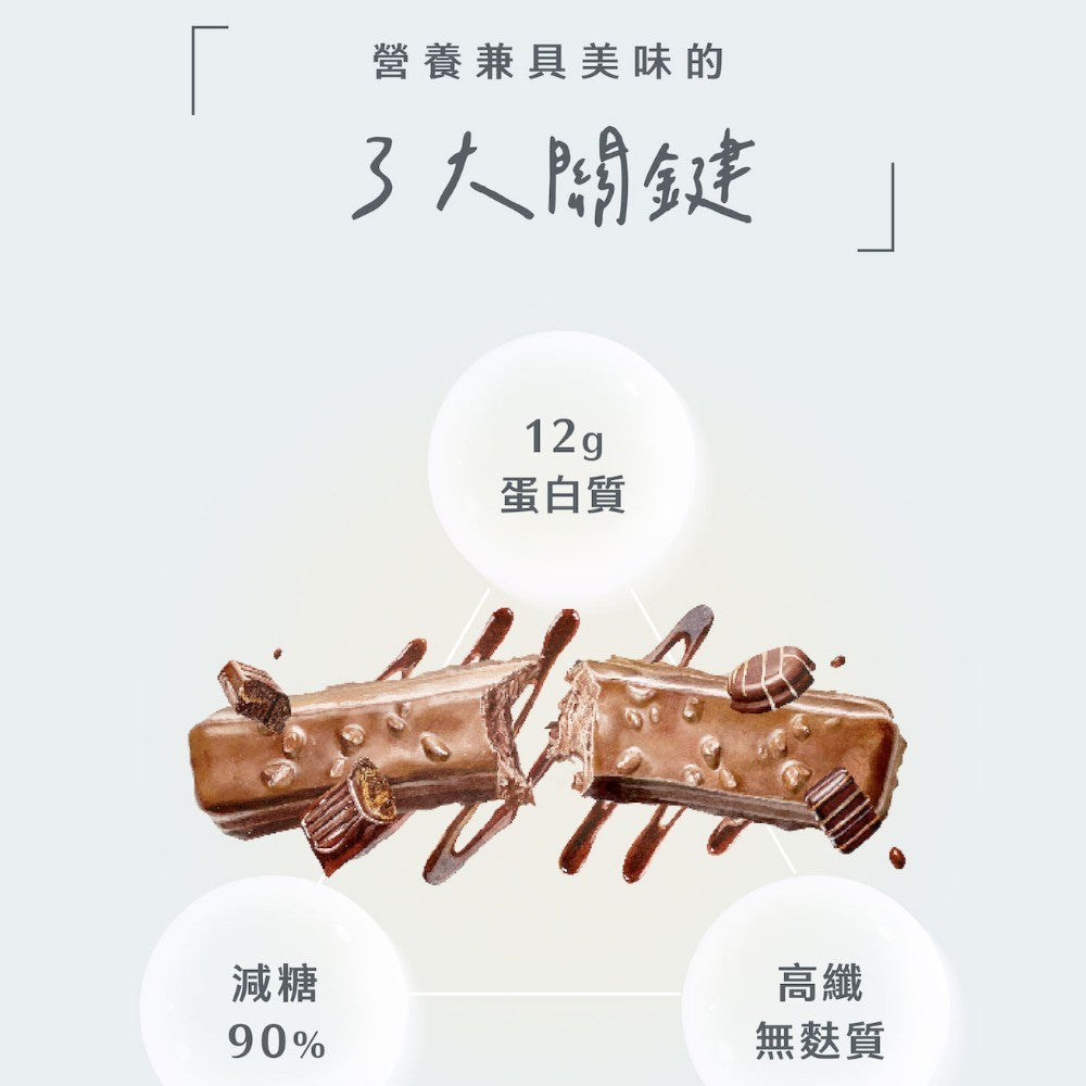 【Body Goals】Light 能量蛋白棒 38g/條 醇濃巧克力 戀莓白巧克力 高蛋白質 高纖 無麩質