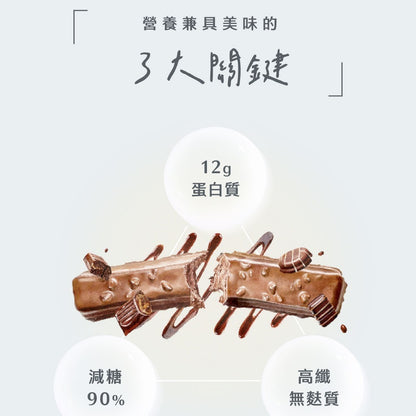 【Body Goals】Light 能量蛋白棒 38g/條 醇濃巧克力 戀莓白巧克力 高蛋白質 高纖 無麩質