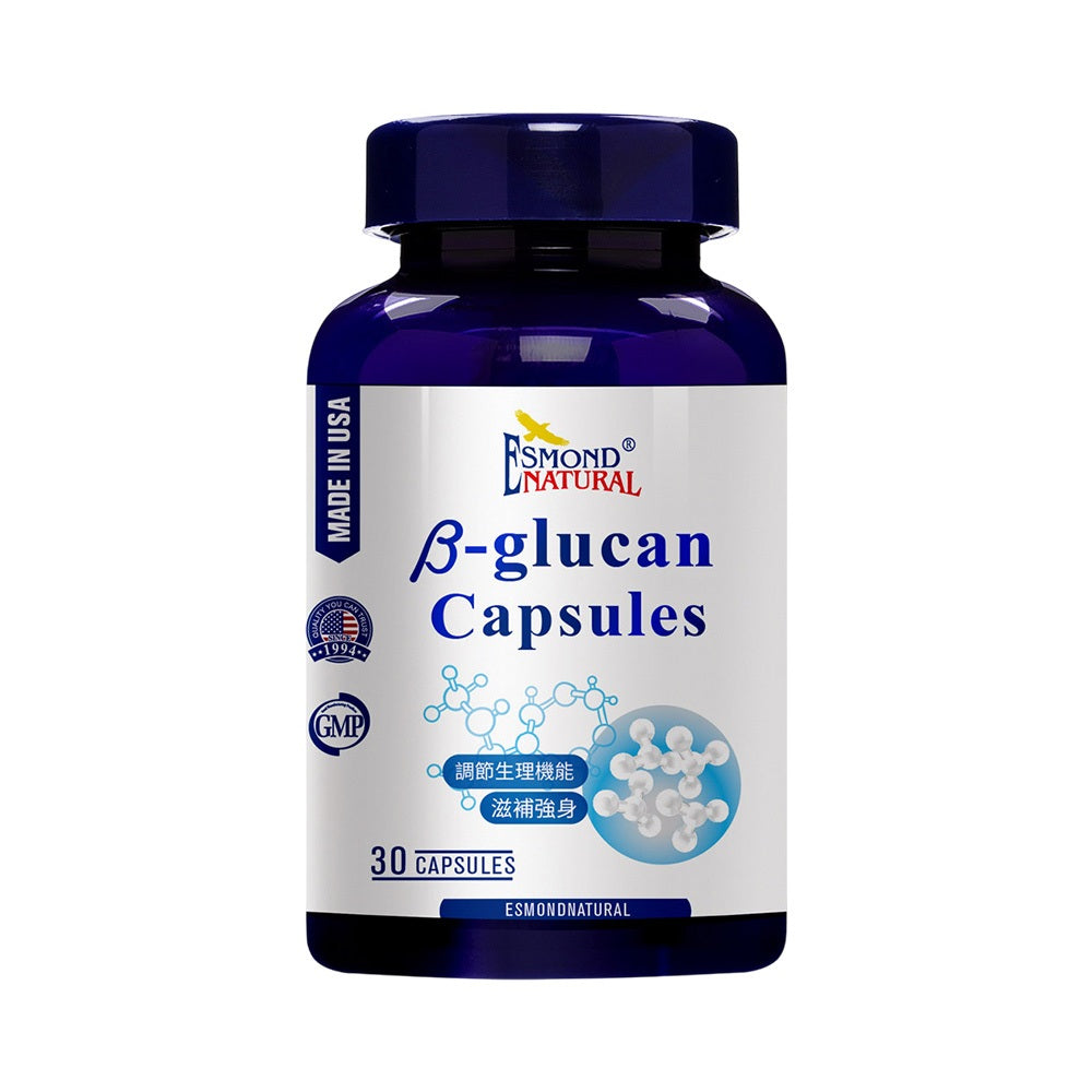 【愛司盟】β-聚葡萄糖膠囊 30顆/瓶 每顆500mg 啤酒酵母萃取 全素可食 調整體質 增強體能