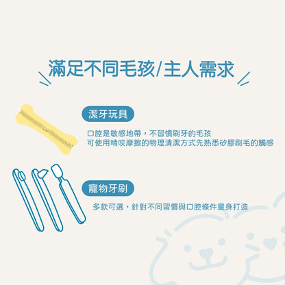 【小小毛孩】寵物護指防咬牙刷 1入 PBT超柔軟刷毛 套指設計 安心防咬 中大型犬適用 刷牙訓練 寵物牙刷