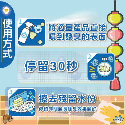 【臭味滾ODOUT】狗狗除臭噴霧 500ml 補充瓶1000ml 瞬間除臭 溫和分解 寵物友善 寵物除臭