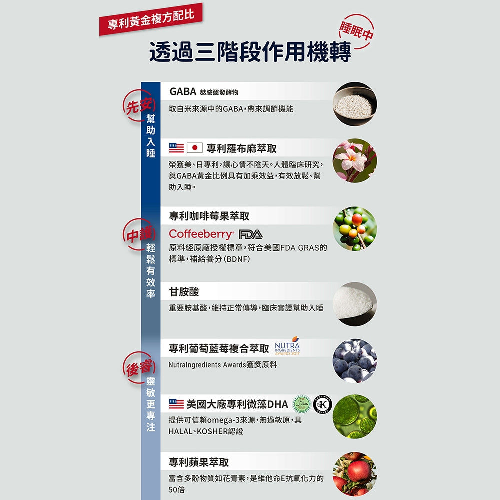 【GA黃金甲】｜睿｜GABA睿智膏 30條/盒 高濃度GABA添加 專注力加倍 幫助放鬆 打造靈敏反應