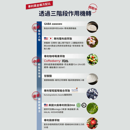【GA黃金甲】｜睿｜GABA睿智膏 30條/盒 高濃度GABA添加 專注力加倍 幫助放鬆 打造靈敏反應