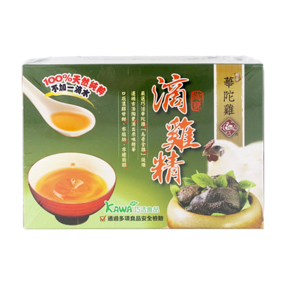 【KAWA巧活食品】華陀雞烏骨滴雞精禮盒 10包/盒 古法陶窯滴煉 養身食補 中秋送禮 雞精禮盒