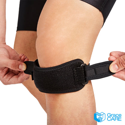 【Grace CARE】竹炭護具雙拉式髕骨帶 GC-KB224 台灣製造 雙拉調整 穩固服貼