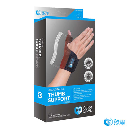 【Grace CARE】媽媽手調整式護具護腕 GC-WS223 1入 台灣製造 透氣尼龍 固定鋁板 舒適包覆