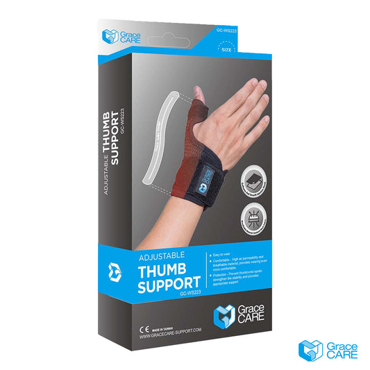 【Grace CARE】媽媽手調整式護具護腕 GC-WS223 1入 台灣製造 透氣尼龍 固定鋁板 舒適包覆