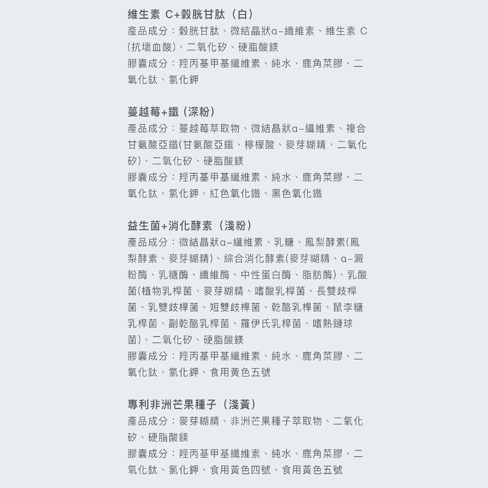 【Body Goals】光纖煥顏隨身包 30包/盒 維生素C 穀胱甘肽 蔓越莓鐵 益生菌 消化酵素 美顏保養