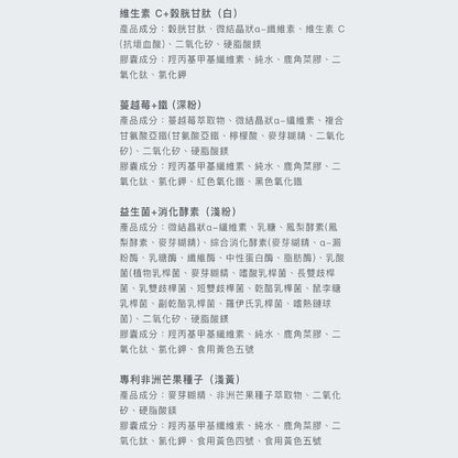 【Body Goals】光纖煥顏隨身包 30包/盒 維生素C 穀胱甘肽 蔓越莓鐵 益生菌 消化酵素 美顏保養