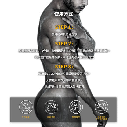 【HARU含春】SLOW FxxK 慢慢愛男性機能乳膏 20mL/盒 大麻籽油 巴西千日菊萃取 私密保養
