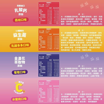 【Lab52齒妍堂】汪汪隊無糖QQ凍 10入/盒 兒童無糖機能果凍 金盞花萃取 葉黃素 益生菌 木醣醇