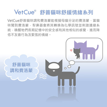【VetCue舒普】貓咪舒緩情緒費洛蒙-插電組 補充瓶 噴霧 攜帶 插電 平靜舒緩