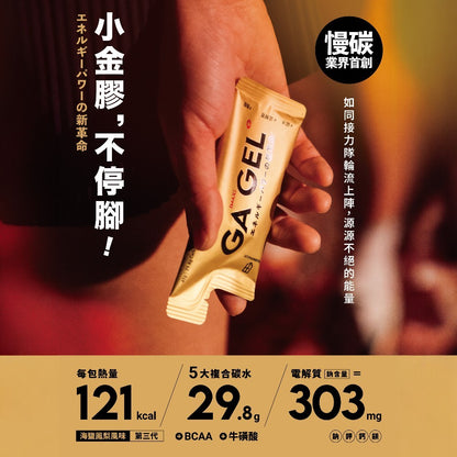 【GA黃金甲】Max能量膠 10包/盒 小金膠 海鹽鳳梨風味 電解質 BCAA 能量補給 運動補給
