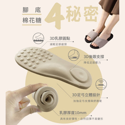 【伴佳家】石墨烯釋壓防滑乳膠拖鞋 室內拖鞋 台灣製 止滑靜音 透氣 柔軟舒適 高防滑係數