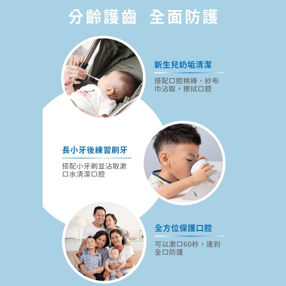 【oh care 歐克威爾】兒童漱口水 350ml/瓶 0歲適用 溫和不嗆辣 抗菌胜肽 兒童潔牙 台灣製造
