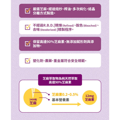 【三多】好入睡色胺酸+芝麻萃取物植物性膠囊 60粒/盒 幫助入睡 提升睡眠品質 植物膠囊配方 安心補給