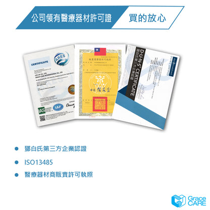 【Grace CARE】9吋竹炭護具省力護腰 GC-LB221 透氣網布 穩固包覆 台灣製造